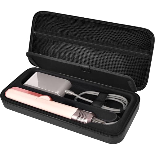 Hard Travel Case for Dyson Airstrait Straightener- Splash-Proof & Impact-Resistant Carrying Storage Bag Compatible with Dyson Airstrait HT01 Corrale Hair Straightener and Styler & Power Supply(Black)