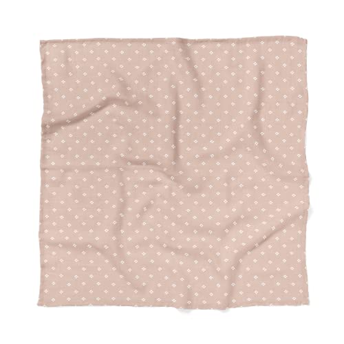 Image of Mini Wander Swaddles for Newborns Muslin Swaddle Blankets - Breathable Soft Receiving Blanket Baby Essentials | 47 x 47 Cotton - Boho Squares (Pink)
