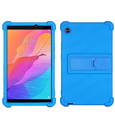QYiiD Case for iPad mini 1/2/3, Light Weight Silicone Kids Friendly Soft Shock Protective Foldable Stand Cover for iPad mini 3/ Mini 2/ Mini 1-7.9 inch, Blue