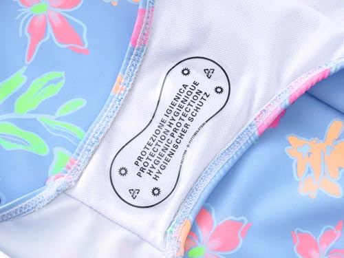 Image of Girls One Piece Swimsuits Adjustable Double Strap for Kids Palm Tree Print Toddler Bathing Suit Size 2T-10