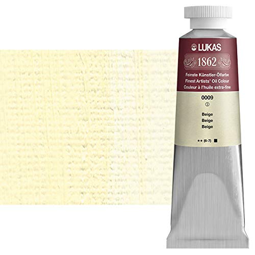 LUKAS1862 Artists' Oil Paint Master Quality German Engineered Oil-Based Art Paints - 37ml Single Tubes - [Beige]