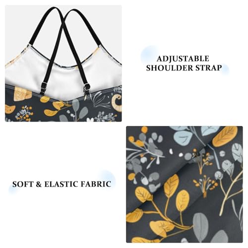 Elephant Giraffe Floral Girls Swimsuit One Piece Bathing Suit for Baby Girls' Swimwear 3-10T3