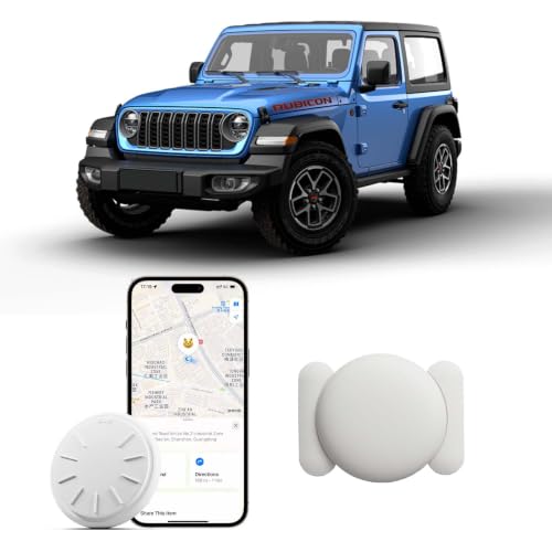 Image of GPS Tracker for Vehicles, No Monthly Fee Tracker Device for Vehicles Work with Find My (iOS Only), Car Tracker Device Hidden with Magnetic Case (1PCS, White)
