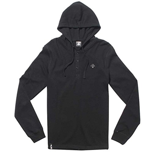 Image of LRG Men's Research Collection Long Sleeve Hooded Thermal Henley
