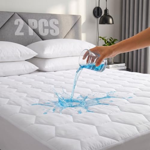 Softhour Twin Mattress Protector, Quilted Waterproof Mattress...