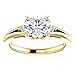 14K Solid Gold Handmade Engagement Ring, 1.00 CT Oval Cut Moissanite Solitaire Ring Diamond Wedding Ring for Her/Woman, Gorgeous Ring, VVS1 Colorless (Yellow)