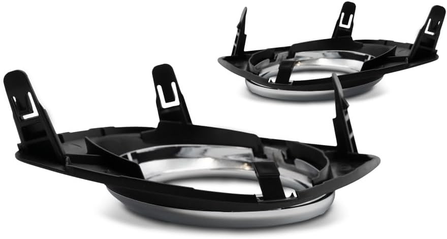 For Toyota RAV4 Fog Light Cover 2009 10 11 2012 Driver and Passenger Side Pair/Set | Black/Chrome | w/Fog Light Hole | Base/Sport Model | DOT Certified | TO1038129, TO1039129 | 521280R010, 521270R010