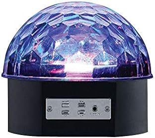 Alsy 6 in. Black LED Music Party Light