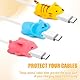 KFDDRN Kabel Kabelschutz - 20 Stuck Kabelschutz Tiere, Kabel Silikon Protector, Animal Design Kabel Zubehör Schützen Ladekabel, Ladekabel für die meisten Mobiltelefone