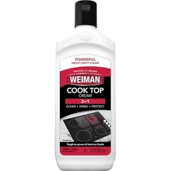 Weiman Cooktop Cleaner & Polish Heavy Duty Stove Eco Friendly 10 oz Bottle