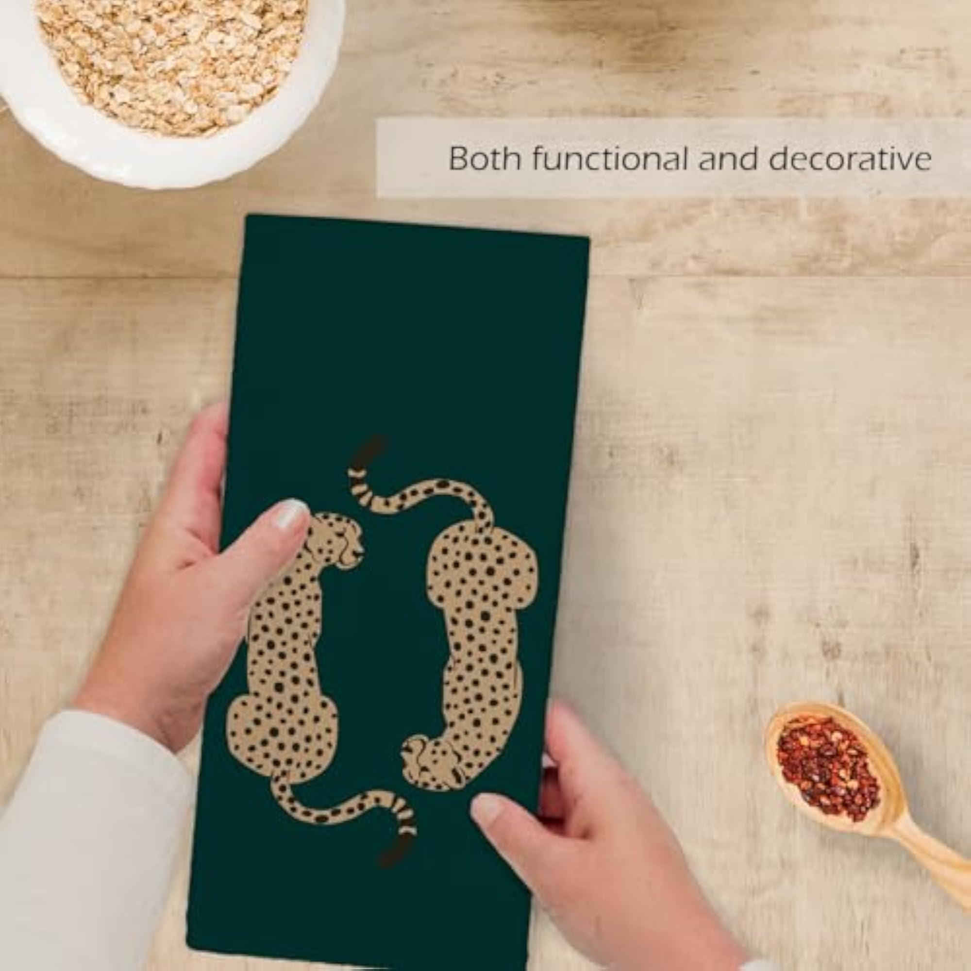 Funky Leopard Kitchen Towels, Preppy Gift
