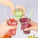 Lilymicky 200 Pack 10 oz Clear Plastic Cups, PET Disposable Drinking Cups Perfect for Birthday Parties, Ceremonies, Events