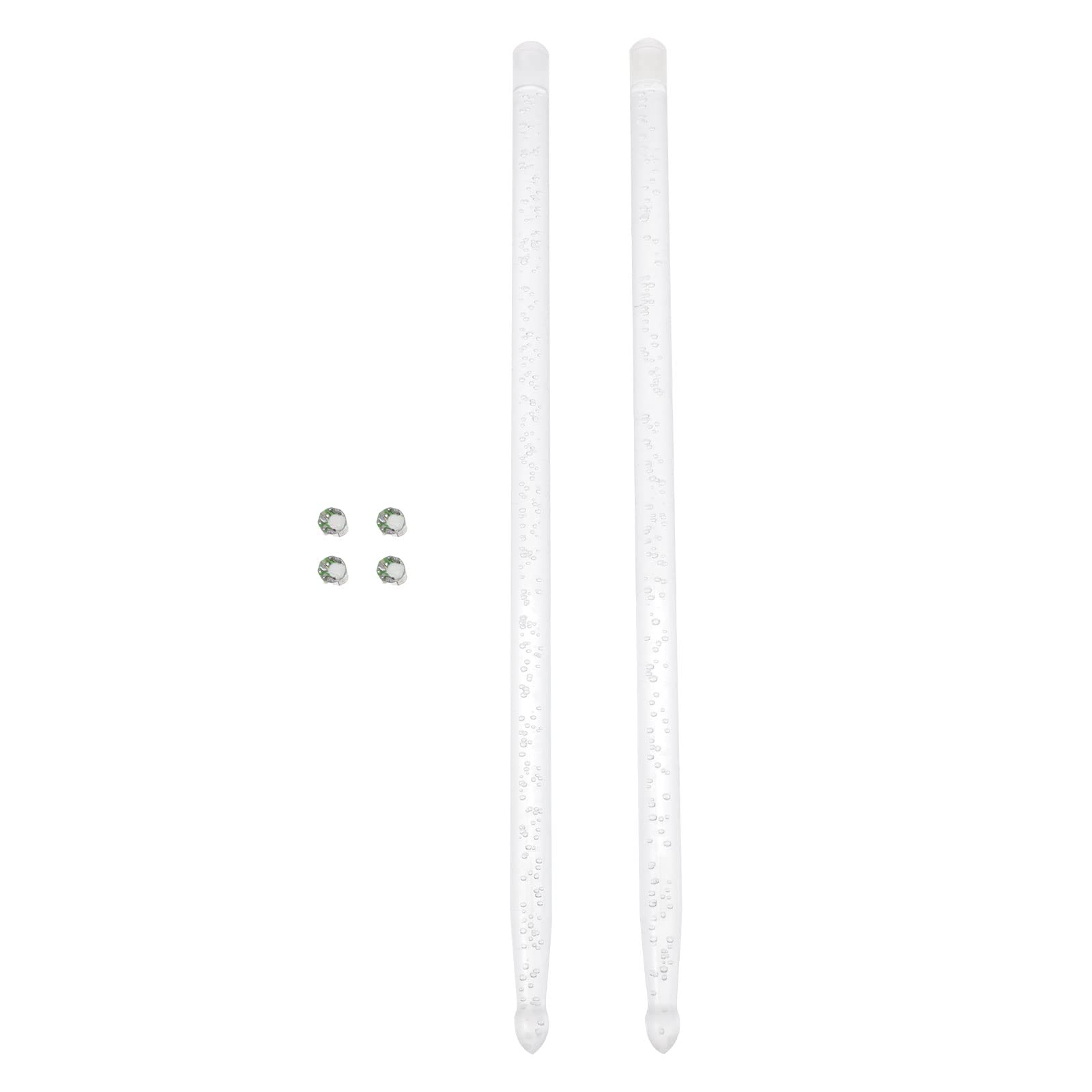PRAV 1Set Glowing Fluorescent Drumstick Light Up Mallet Percussion Instrument Accessory