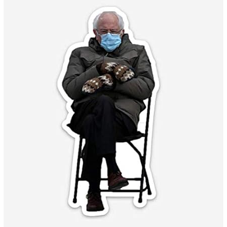 Amazon Com Bernie Sanders Mittens Sitting Inauguration Magnet 4 By 1 95 Make Real Life A Meme Perfect For Refrigerator Dorm Office Garage Mancave And More Home Kitchen