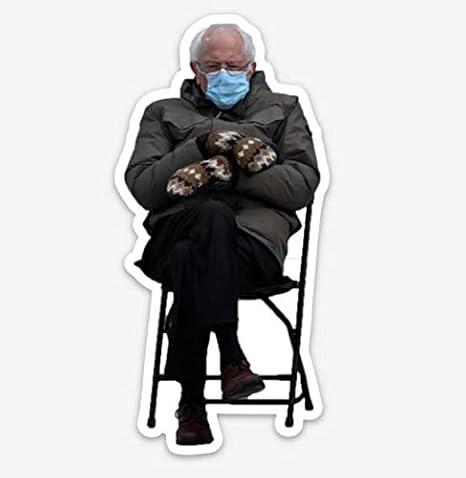 Amazon Com Bernie Sanders Mittens Sitting Inauguration Magnet 4 By 1 95 Make Real Life A Meme Perfect For Refrigerator Dorm Office Garage Mancave And More Home Kitchen