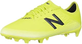 New Balance Men's Furon V5 Dispatch Firm Ground Soccer Shoe, Sulphur/Phantom/White, 6.5 D