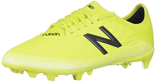 New Balance Men's Furon V5 Dispatch Firm Ground Soccer Shoe, Sulphur/Phantom/White, 6.5 D