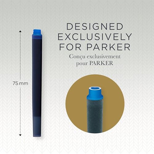 Image of Parker 1950382 Quink Fountain Pen Refill Box of 5