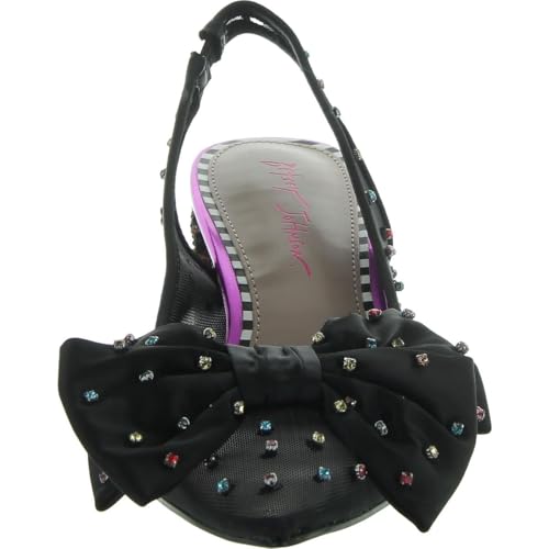 Betsey Johnson Womens Dafney Mesh Rhinestone Pumps3