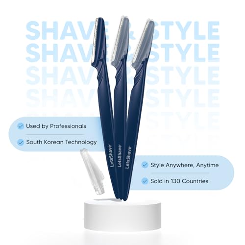Image of LetsShave Pro Styler for Men Beard, Reusable, Pack of 3, Beard Shaper, Multi Grooming, Face Razor for Men, Beard Pen Styler, 60 Days of Styling