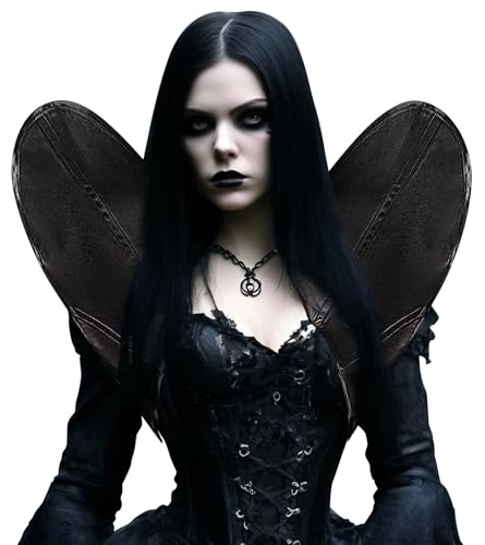 Image of Wolancy Womens Evil Queen Hearts Stand up Collar Victorian Gothic Vampire Neck Collar Medieval Renaissance Standing Collar (Black, One Size)