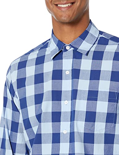 Image of Amazon Essentials Men's Regular-Fit Long-Sleeve Casual Poplin Shirt, Button Front, Business Casual, Collared