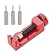 Produktbild Comb Barbering Uhrmacherwerkzeug Für Uhrarmband Reparatur, Strap Kettenbolzen Entferner Reparatursatz Werkzeug Mit 3 Extra Pins Für Uhrmacher, Watch Tool Kit Für Uhrmacher(Red)