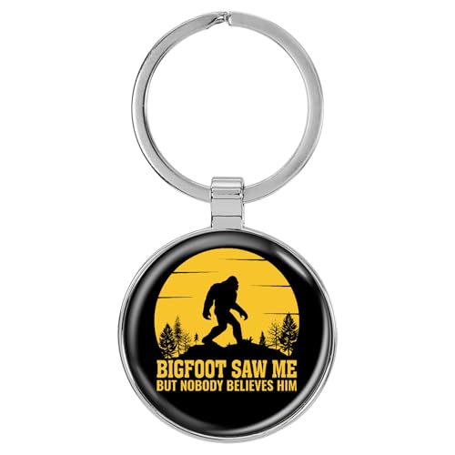 Image of Bigfoot 1.5 inch x 3 inch Domed Keychain Backpack Pull