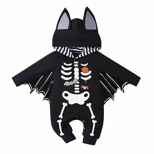 Genérico Disfraz Halloween Bebe, Disfraz Murcielago Bebe, Disfrazs Esqueleto Bebes, Disfraces Halloween Bebes, Traje Halloweens Bebé, Body Halloweens Bebé 0-24 Meses