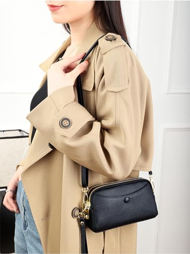 Women's shoulder bag, first-layer cowhide crossbody bag, mobile phone bag, genuine leather bag for women2