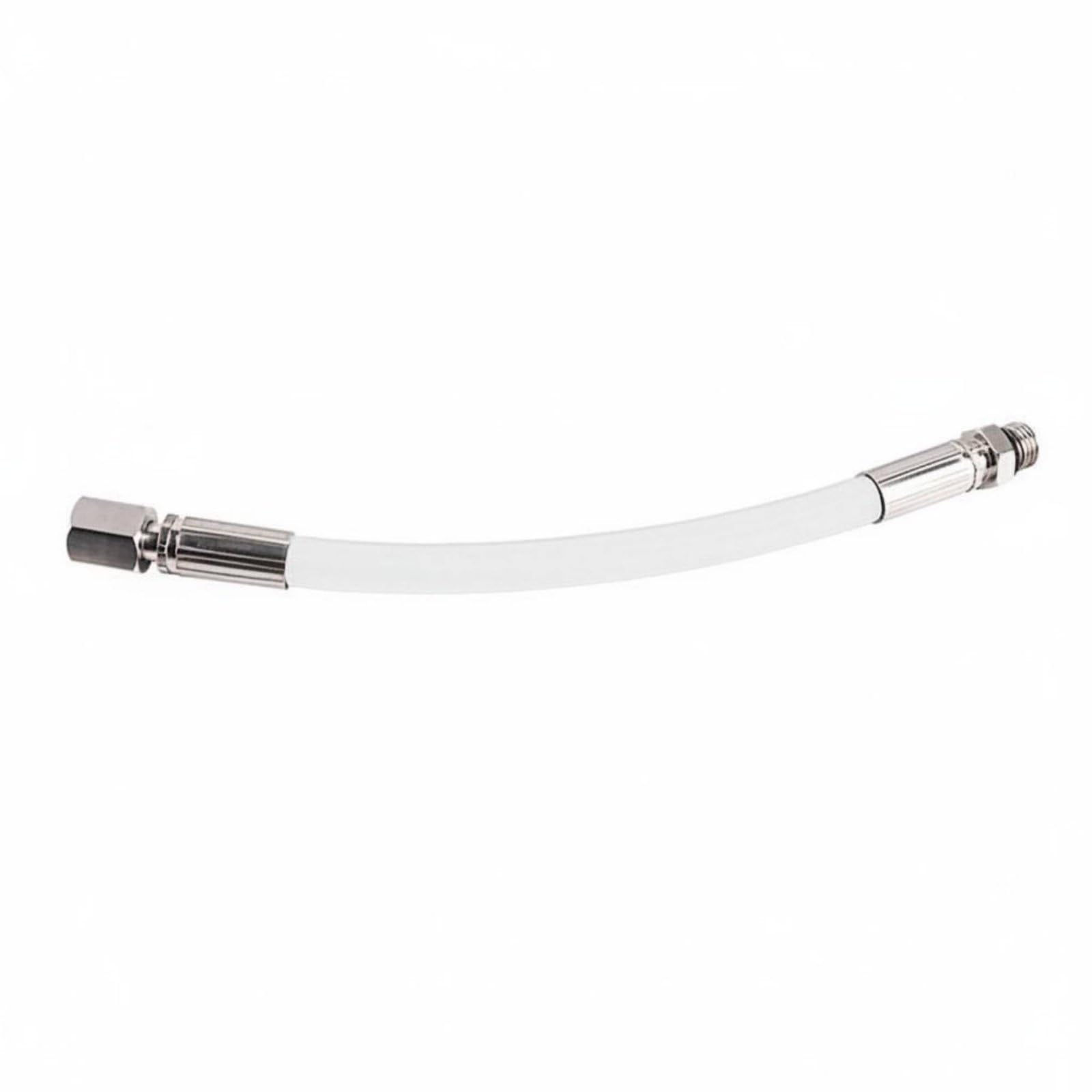 Tubo Regolatore Subacqueo Tubo Gonfiatore Bassa Pressione Frusta Trecciata Tubi Immersione Frusta Manometro Struttura Flessibile Anti-piega Pressione, Bianco, Hp Rubber 22CM