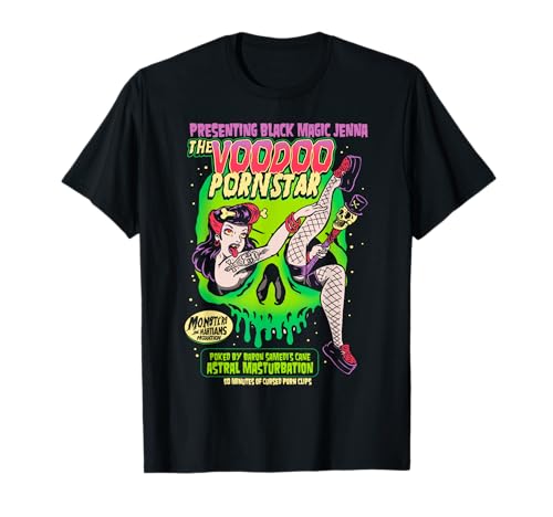 Arte de Terror - Estrella Porno Vudú - Psychobilly Punk Art Camiseta