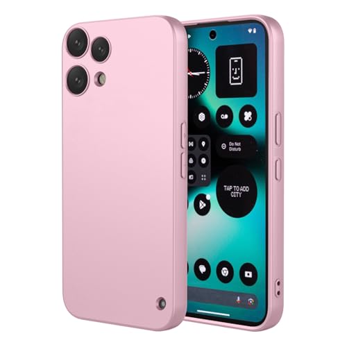 Image of for Nothing Phone (3a) Lite 5G Case Liquid Silicone Feel Soft TPU Protective Phone Cover - Pink