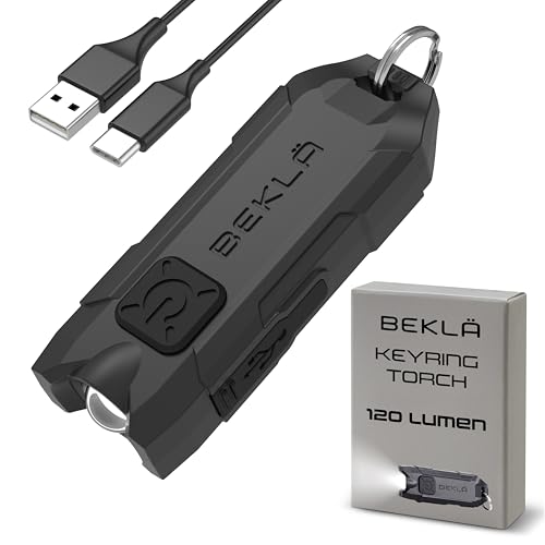 Keyring Torch Rechargeable USB LED Flashlight