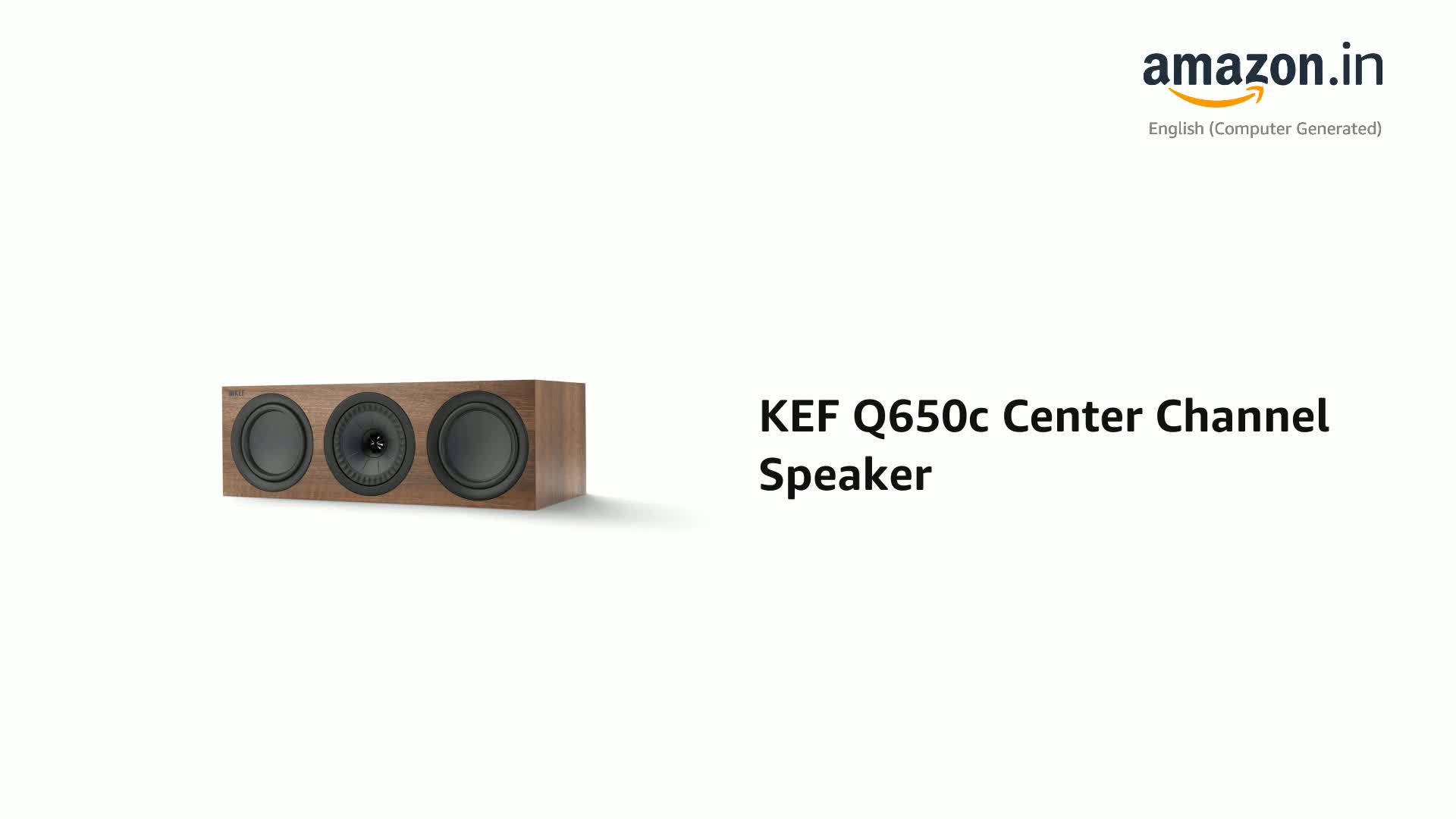 KEF Q650c Center Channel Speaker (Each, Walnut) Price: Buy KEF