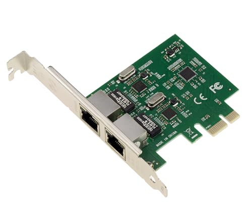 Ya en mundofriki.es: KALEA-INFORMATIQUE PCI Express PCIe 2 Puerto RJ45 Gigabit Ethernet 10 100 1000Mbps 1G Tarjeta Controladora. Doble Chipset Realtek Equerres Low y High Profile. Windows, Linux, Mac OS y Dos