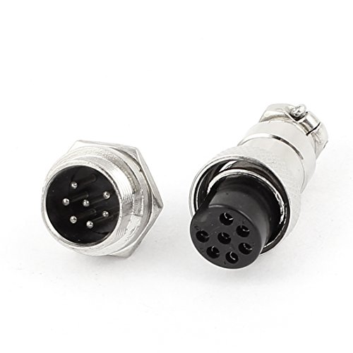 Conector de aviación Aexit 7 pines 250V 7A 2 piezas miniatura 2