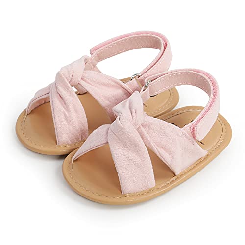 Image of Infant Baby Girls Boys Summer Sandals Premium Unisex Non Slip Rubber Soft Sole Breathable Toddler First Walker Outdoor Beach Shoes