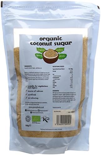 Groovy Food Company The Organic Coconut Sugar 500g, Butter Caramel Flavour (Packaging may vary)