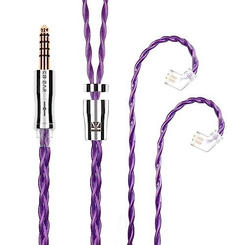 Yinyoo �C�����j �A�b�v�O���[�h�P�[�u�� QDC 4.4mm KBEAR �s KBX4989 6N�P������ 4�c �w�b�h�t�H�� �����p�P�[�u�� �o�����X �C���z�� ���P�[�u�� hi-fi�I�[�f�B�I �C���t�H�� �P�[�u�� �i�p�[�v���EQDC4.4mm�j