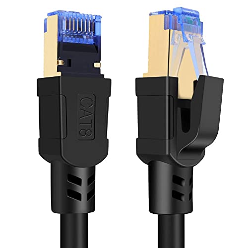 Cable Ethernet Cat8, RJ45, 1.65 ft + 16.5 ft, Alta Velocidad miniatura 2