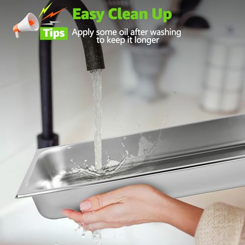 Chafing Dishes for Buffet 5 Pack, 9 QT Full Pan Stainless Steel Chafing Dish Buffet Set Sturdy and High Grade Chafers and Buffet Warmers Sets for Any Party with Complete Set