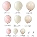 Boho Dusty Pink Balloon Arch Garland Kit 135Pcs Neutral Pink White Sand Ivory Nude Balloons for Girls Baby Shower Birthday Wedding Gender Reveal Party Decorations