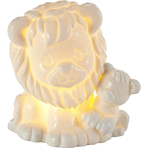 Lámpara de mesa de noche Precious Moments Baby Love León LED