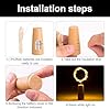 Desidiya® Bottle Lights with Cork, Mini Copper Wire, 24 LED Battery Operated String Decorative 200cm Fairy Light DIY Festive Decor for Diwali Wedding Party Decoration - Pack of 2 (Warm White) #3