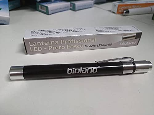 Lanterna Profissional LED LT200 Pro Preto Fosco (Luz Branca) - Bioland