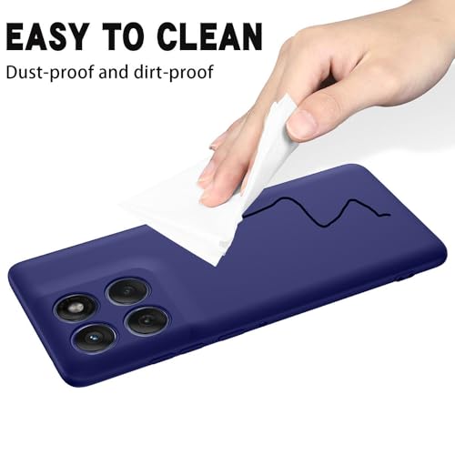 Image of Back Cover for Motorola Moto Edge 60 Pro 5G | Full Camera Protection | Premium Liquid Silicon Case | Flexible Bumper Case for Motorola Moto Edge 60 Pro 5G (Dark Blue)