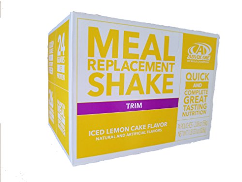 Advocare Meal Replacement Shake, Iced Lemon Cake, Box of 14 Single Serve Pouches AdvoCare