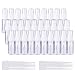 BENECREAT 30 Pack 20ml(0.66oz) Empty Plastic Mist Mini Spray Bottles Atomizer Pumps & 10 Pack 2ml Plastic Pipette Droppers for Perfume, Lotion