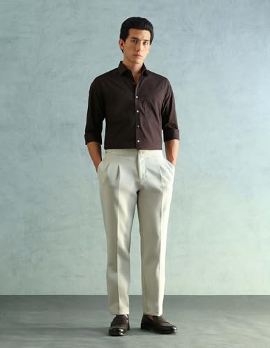 Image of Arrow Slim Fit Mens Formal Shirt - 100% Cotton, Breathable & Comfortable, Full Sleeves Shirts for Men